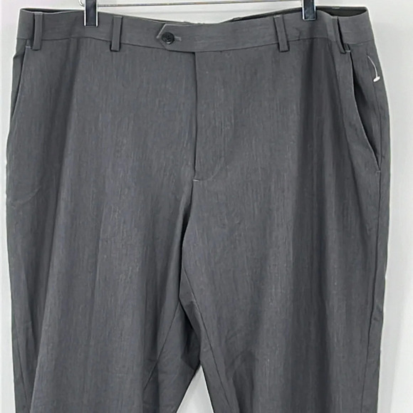 The Savile Row Strand Flat Front Unhemmed Suit Pants in Gray - NWOT - Size 42W - Picture 2 of 6